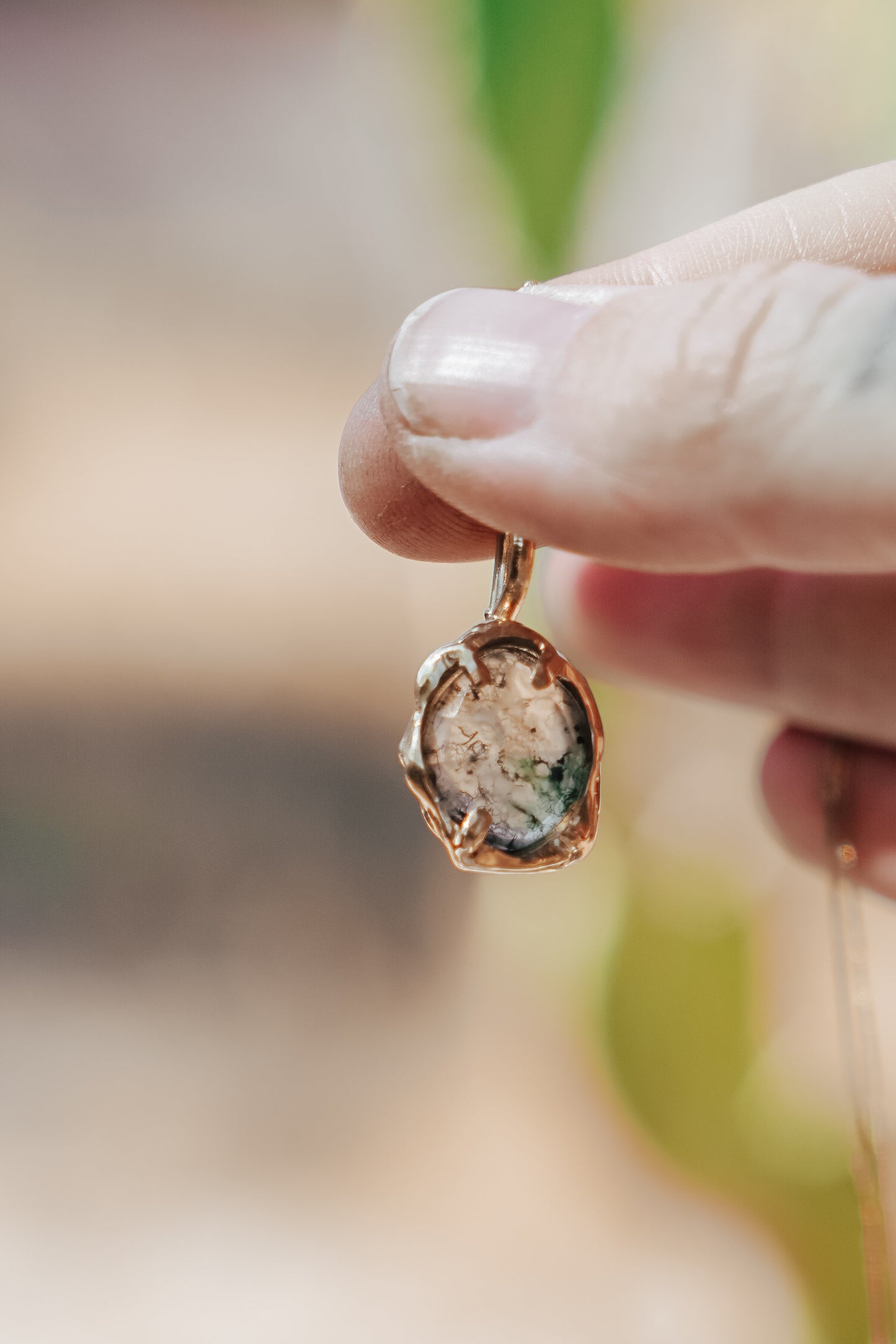 Moss Agate Pendant